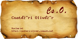 Csatári Olivér névjegykártya